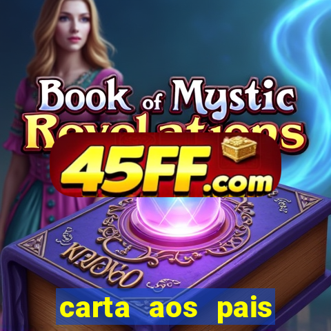 carta aos pais rubem alves
